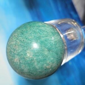 Perfect Sea Green Blue amazonite (vintage stock) crystal ball